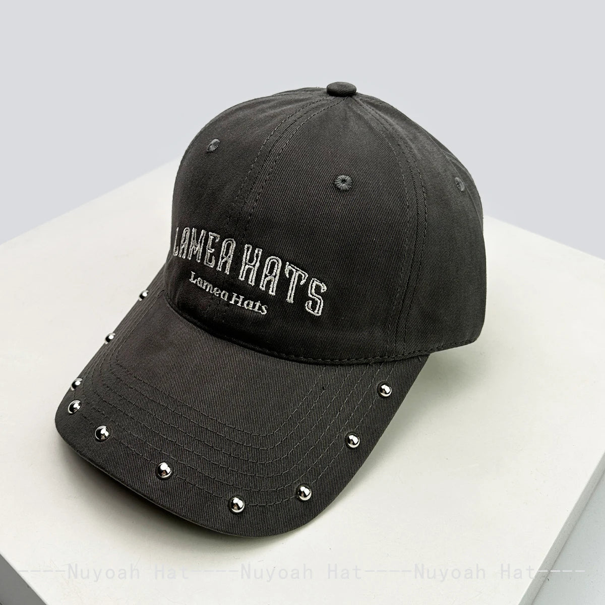 American Retro Rivet Embroidered Letters Baseball Hats