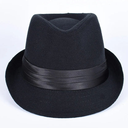 Classic Fedora Men's Hats 2026 Casual Short Sleeve Trilby Top Hat