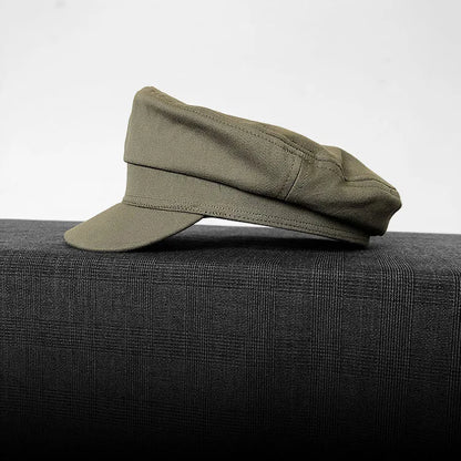 2025 Men's Nautical Peaked Cap - Vintage Flat Top Beret