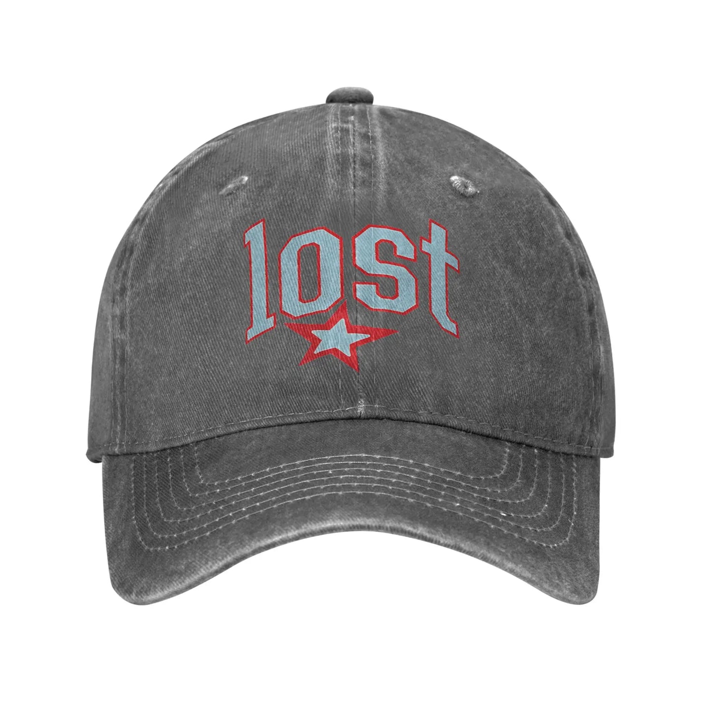 Lost Americana Rapper Baseball Cap Vintage Distressed Cotton