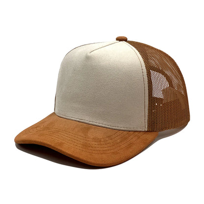 Outdoor Sports Shade Suede Mesh Hat Big Head Circumference Baseball Cap Fashion Travel Cap Female Hip Hop Hat