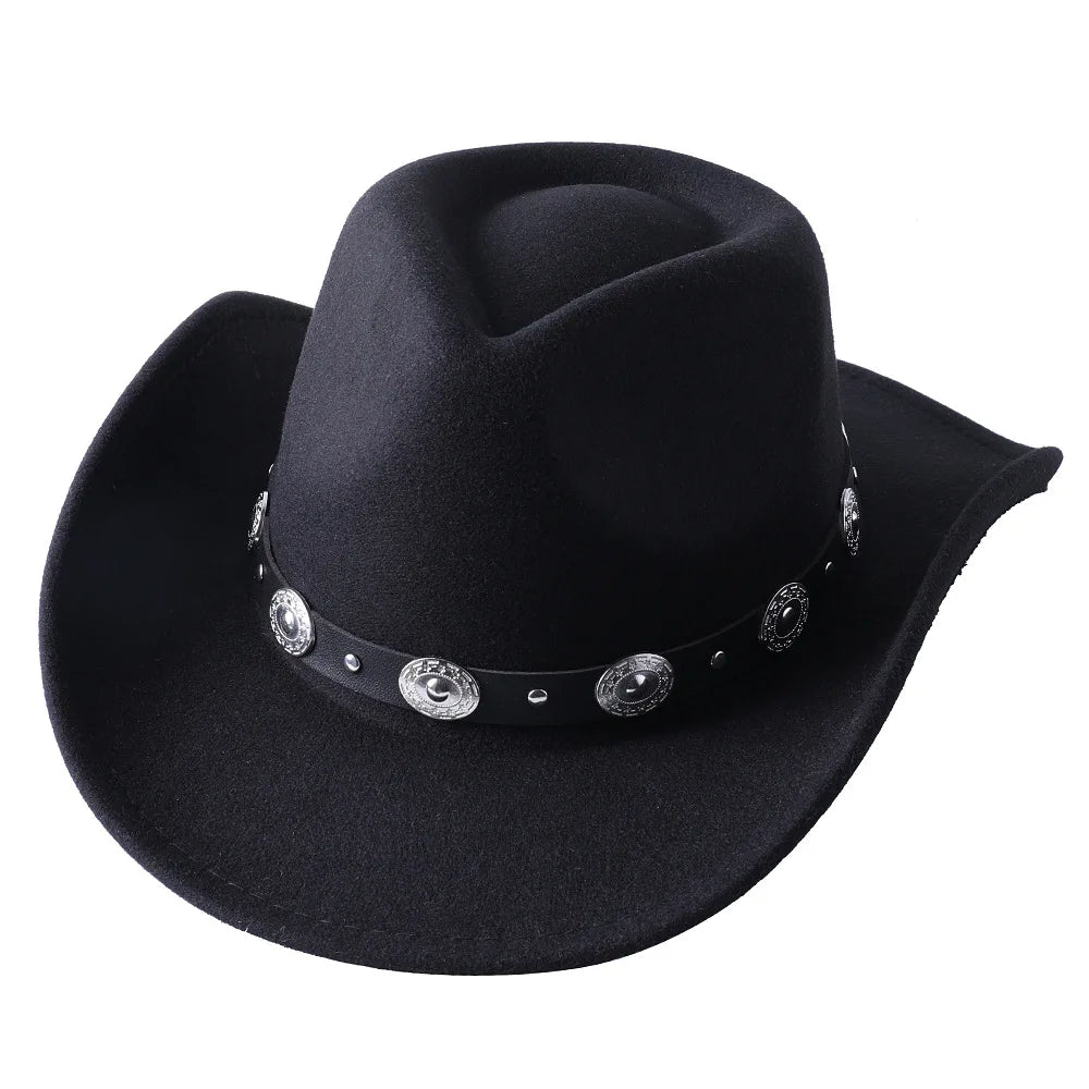 White Cowboy Hat New Jazz Top Cowboy Head Accessories Cowboy Hat
