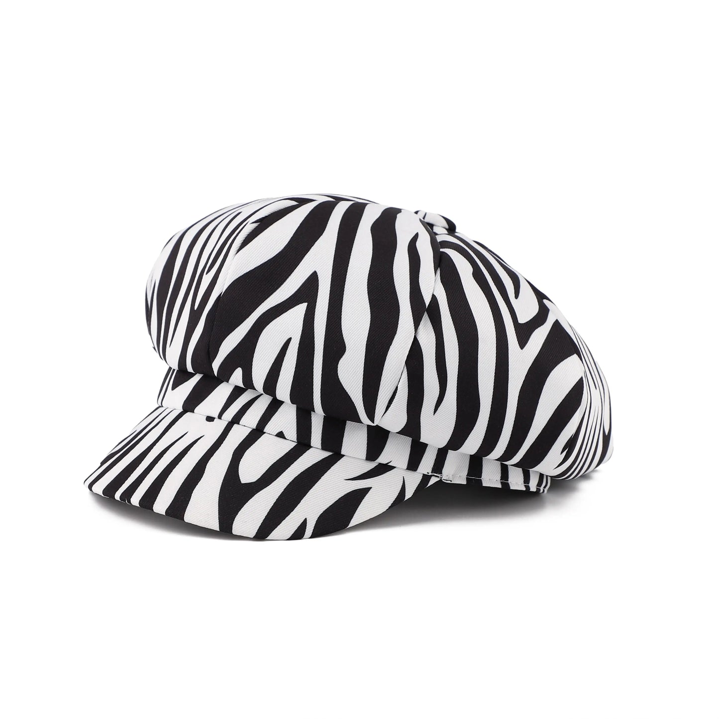 Newsboy Caps Women Leopard Zebra Print Beret Hat