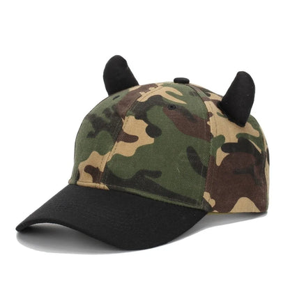 Fashion 3D Devil Horn Baseball Cap Adjustable