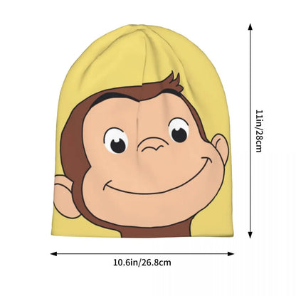 Curious George Brown Monkey Unisex Adult Beanies Caps Knitted Bonnet Hat