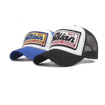 Streetwear Letter Embroidery Mesh Dad Baseball Cap Women Men