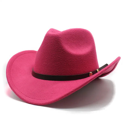 New Unisex Vintage Western Cowboy Cowgirl Felt Hat