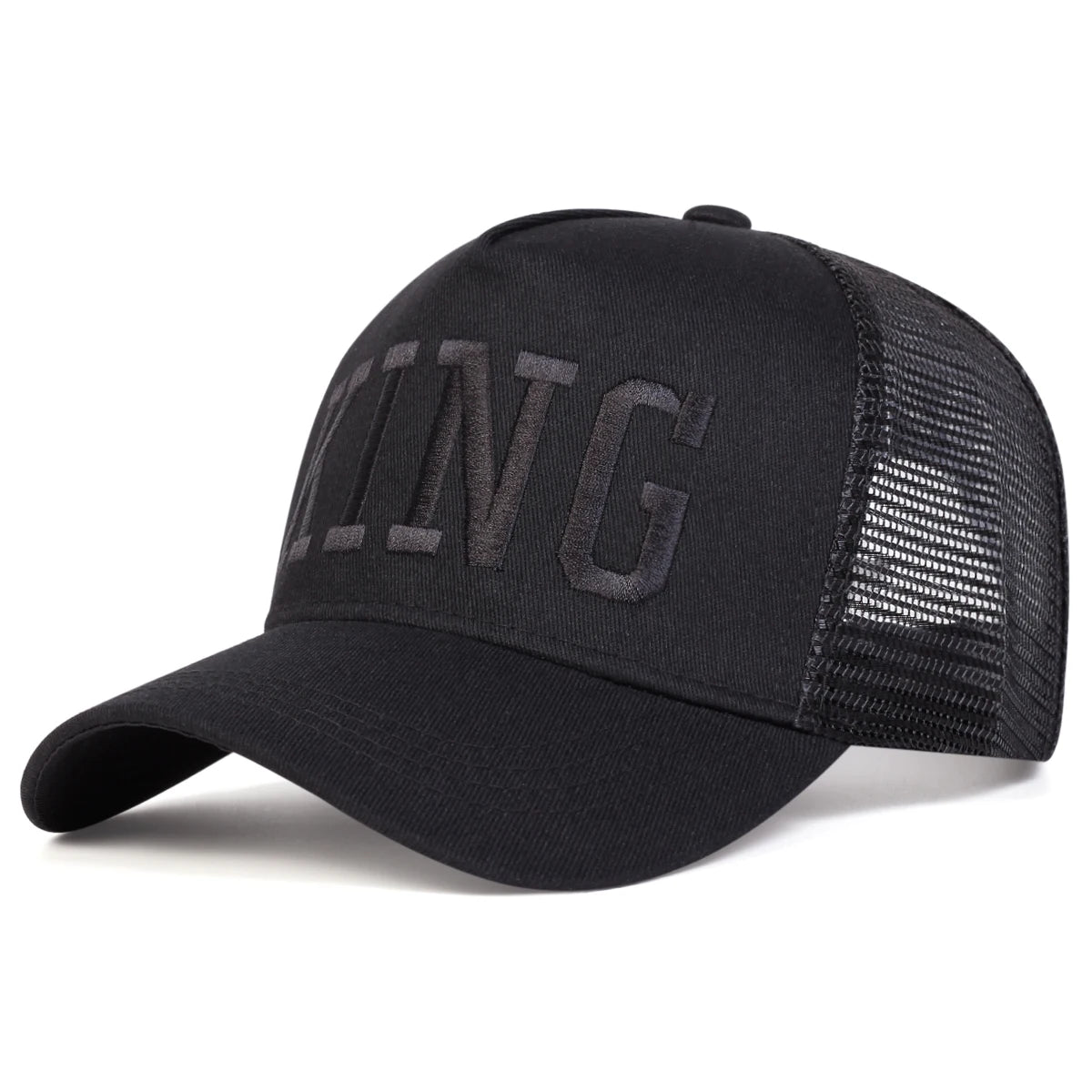 Unisex King Letter Embroidery Baseball Net Caps Spring and Summer