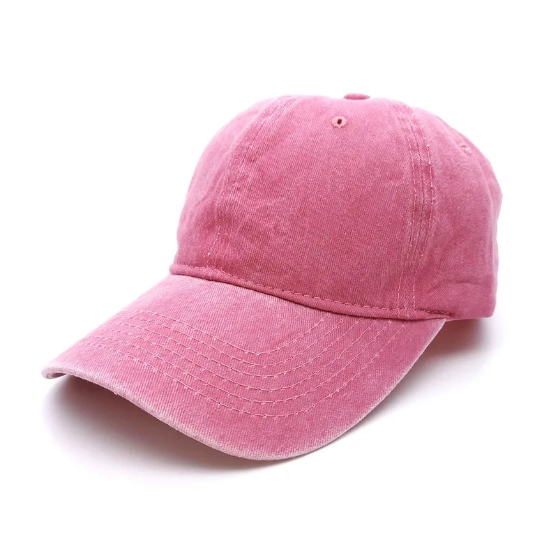 Vintage Women's Dad Hat Sports Hats Men Washed Denim Trucker Cap
