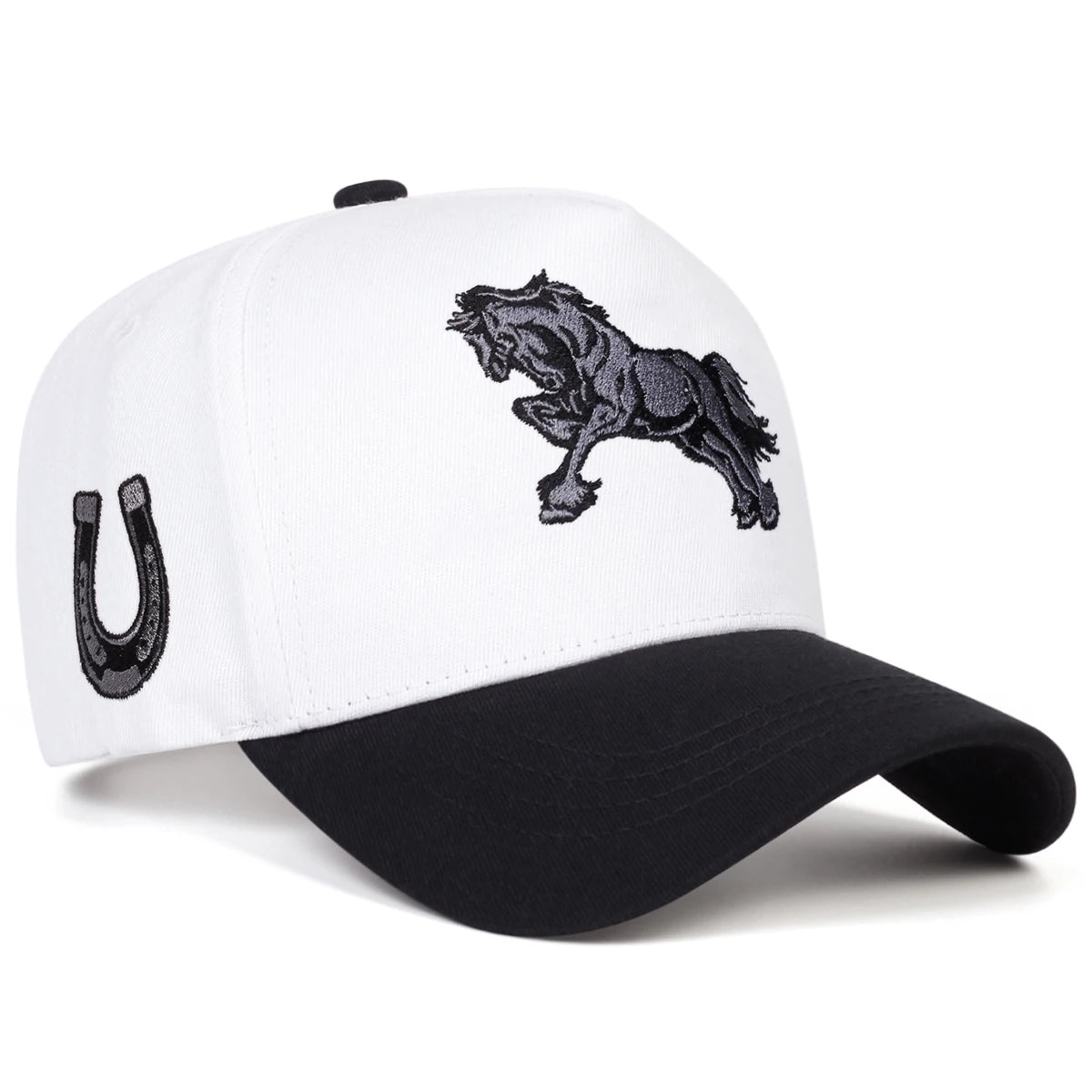 Unisex Horse Embroidery Baseball Caps Spring Autumn Outdoor Adjustable Casual Hats Sunscreen Hat Sports Cap