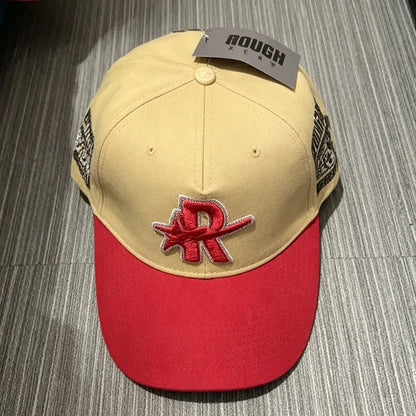 Contrast Brim 3D Embroidered Rough Play Hats