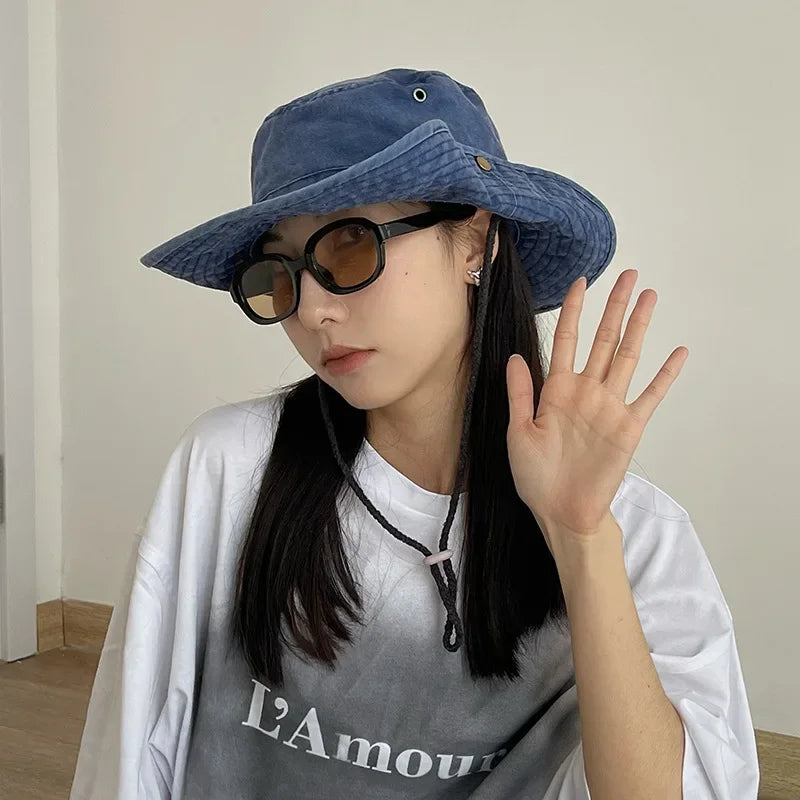 2025 Blue Cowboy Hiking Bucket Hats