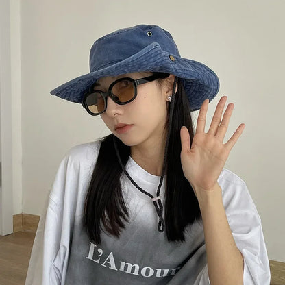 2025 Blue Cowboy Hiking Bucket Hats