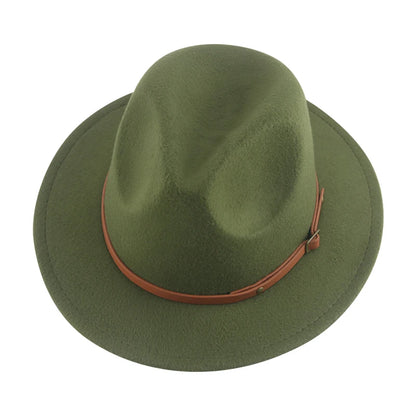 Hats For Women Kids Child Small 52cm Solid Belt Kids Fedora Formal Dress Wedding