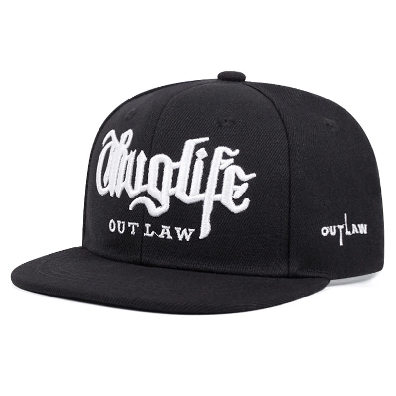 Personalized Children's Thug Life Flat brimmed Hat Men's Trendy Hip Hop