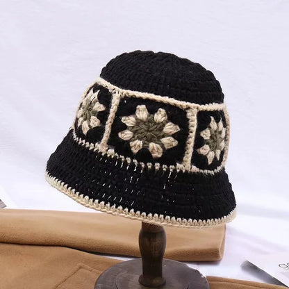2025 Autumn New Crochet Korean Handmade Bucket Hat