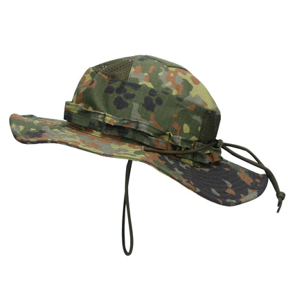 Camo Boonie Hat Sunscreen Breathable Bucket Hat Men's Outdoor