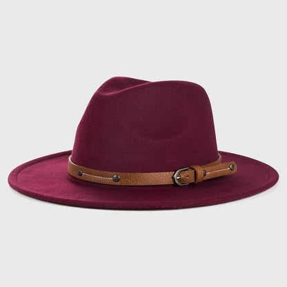 Wool Fedora Hat For Women Men In Winter And Autumn, Outdoor Fashion