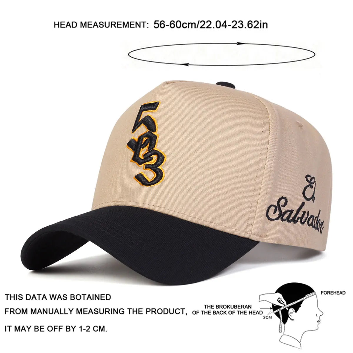 Unisex 503 Salvador Letter Embroidery Baseball Caps Spring and Autumn