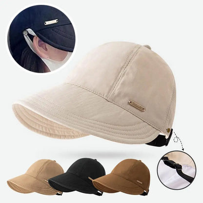 Women's UV Protection Baseball Cap Wide Brim Adjustable Sun Hat