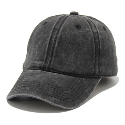 Washed Dad Hat Baseball Cap Outdoor Duckbill Soft Top Hat