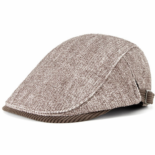 High Quality Cotton Flat Ivy Hats Male Casual Gatsby Hat Dad Cabbie Cap