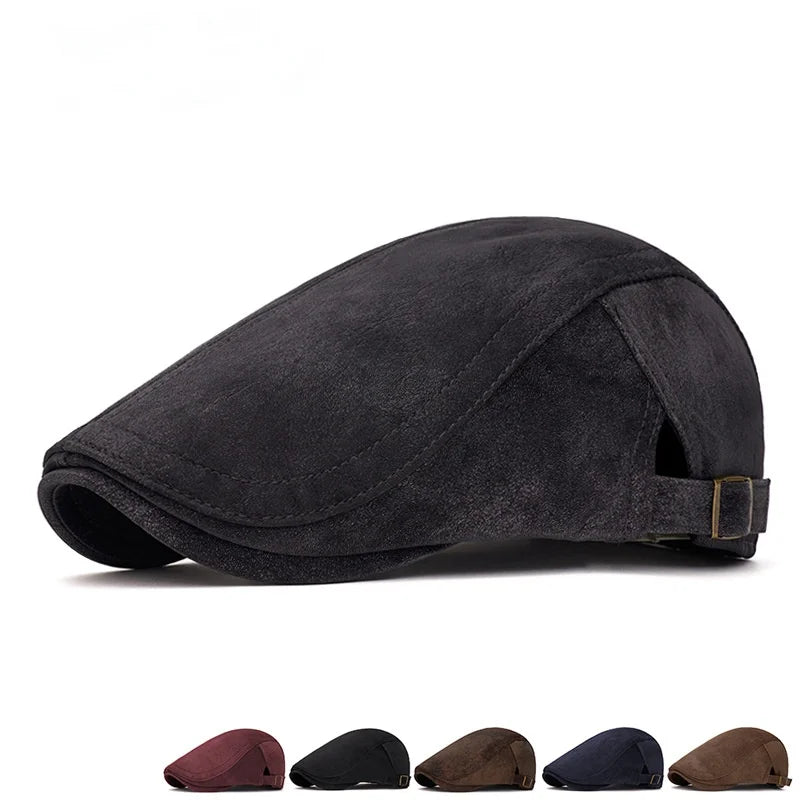 Autumn/Winter Beret Men's Vintage Forward-Facing Cap