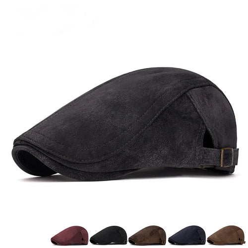 Autumn/Winter Beret Men's Vintage Forward-Facing Cap