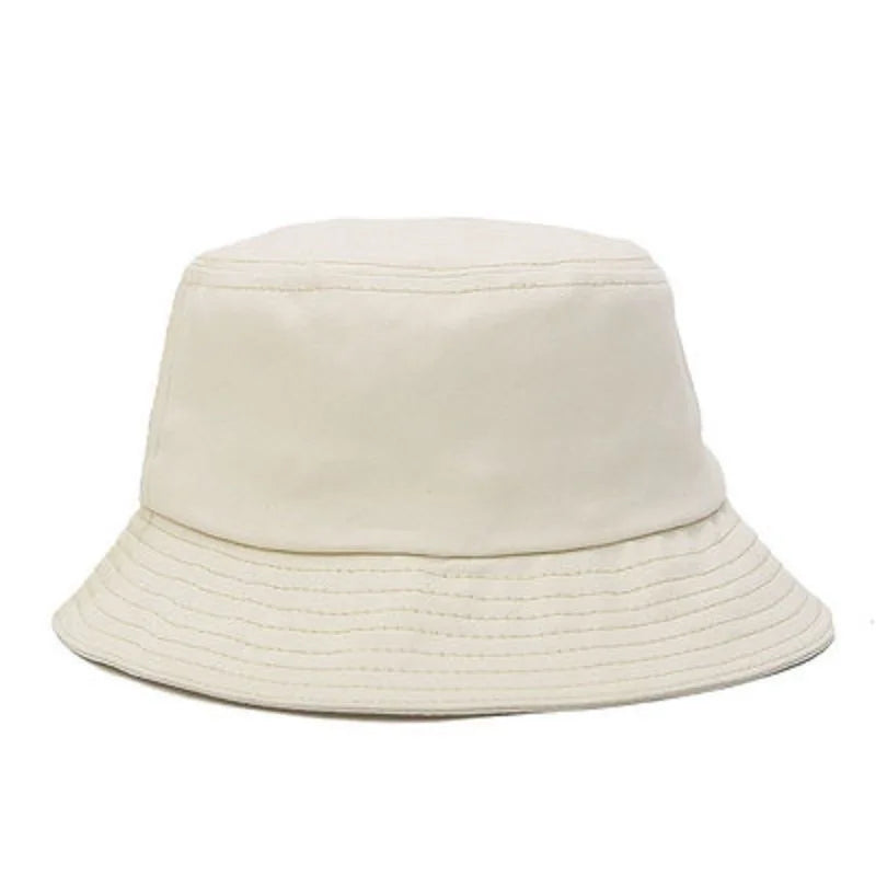 Fashion Bucket Hats Solid Panama Sunscreen Fisherman Cap Outdoor Beach Sun Cap Hat For Women Men