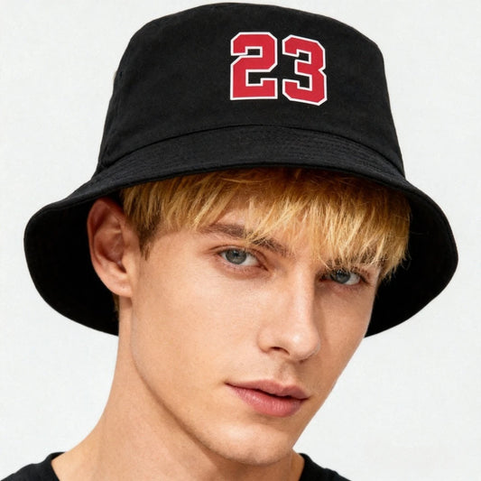 Number 23 Printed Bucket Hats Unisex Summer Beach Panama Hat