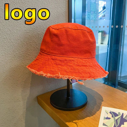 New Custom Logo Ladies Hip Hop Bucket Hats