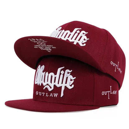 Fashion Fastball Cap Thuglife Embroidery Hiphop Baseball Cap