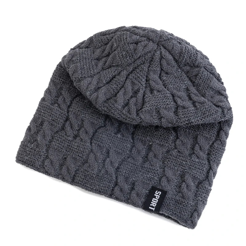 New Women Winter Hats Female Sports Label Casual Beanie Hat