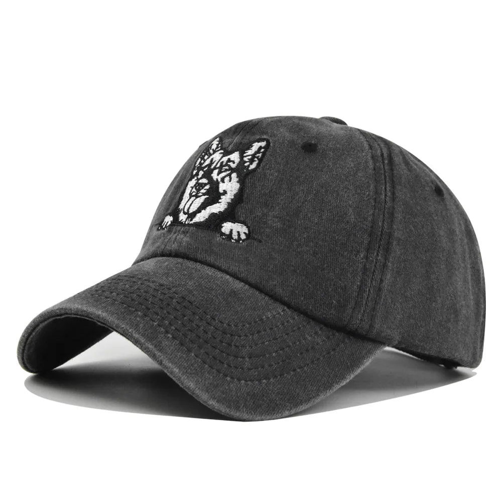 2026 Spring Summer Men Women Baseball Cap Dog Animals Embroidery Snapback Hats