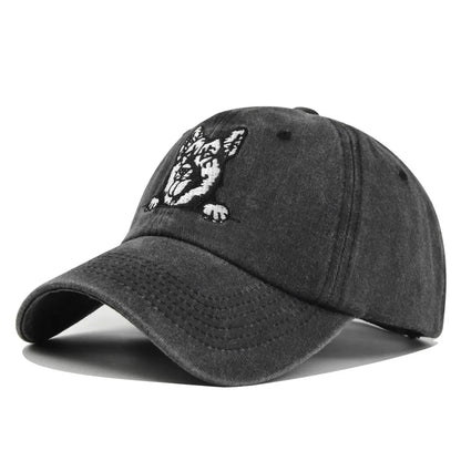2026 Spring Summer Men Women Baseball Cap Dog Animals Embroidery Snapback Hats