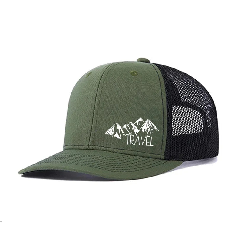 Unisex Summer Printed Hill Baseball Cap for Men Women