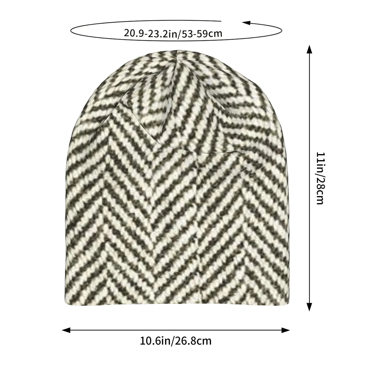 Autumn Spring Caps For Men Women Herringbone Ski Caps