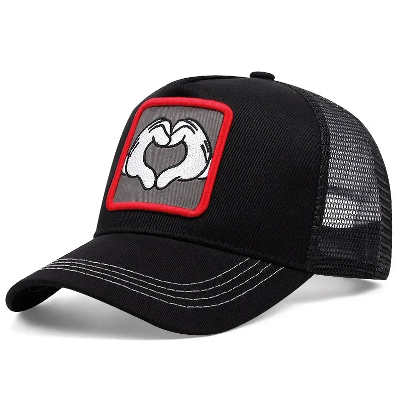 High Quality Brand Anime Cartoon Snapback Cotton Baseball Cap Men Women