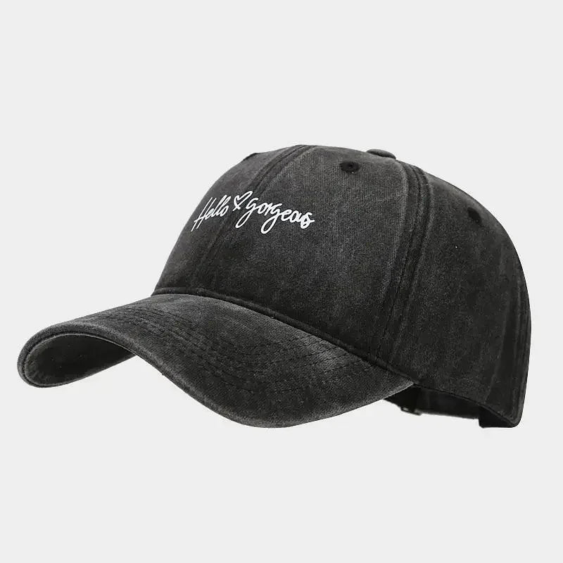 Spring And Summer Cotton Letter Print Casquette Baseball Cap