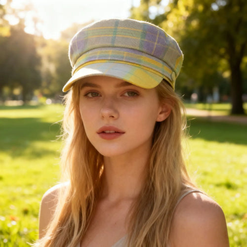 New Sweet Yellow Polyester-Cotton Captain Hat