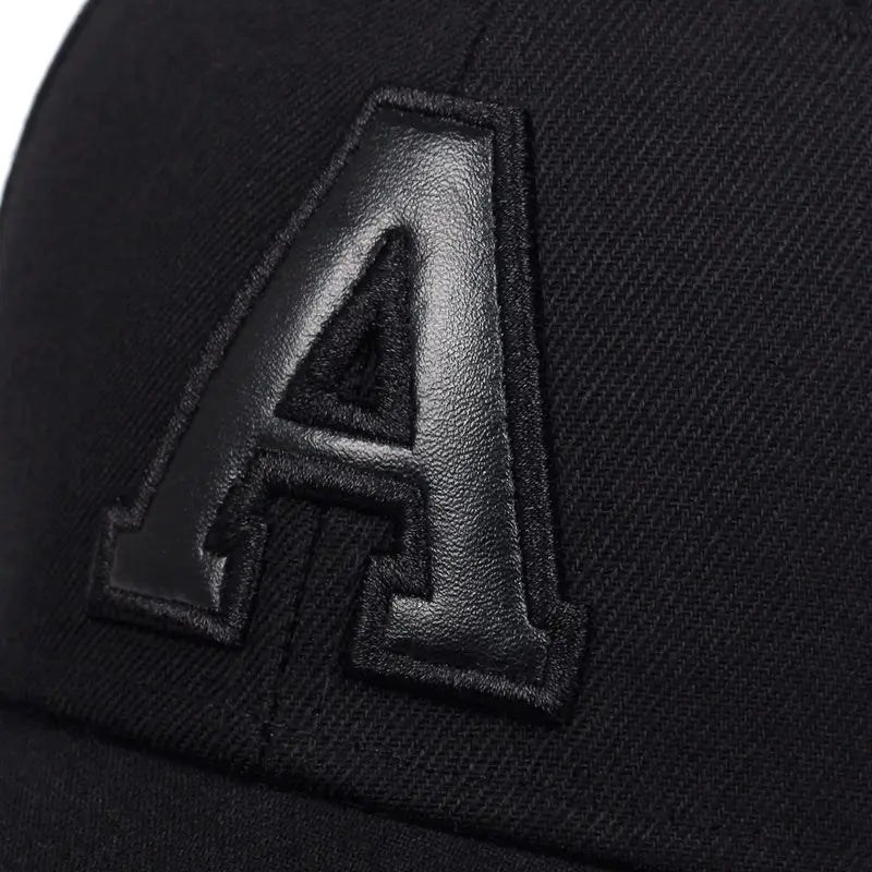 Summer Fashion Men Baseball Cap Letter A Embroidery  Hat Cotton
