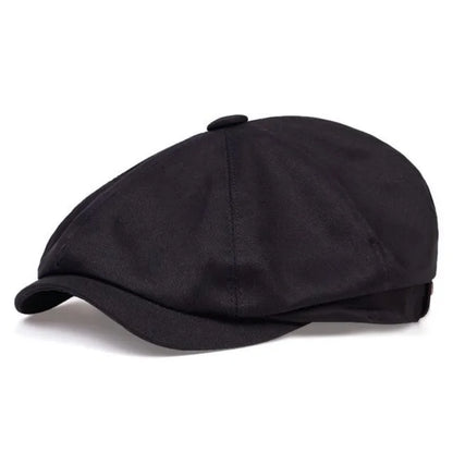 Fashion Newsboy Cap Men's Twill Cotton Hat 8 Panel Hat