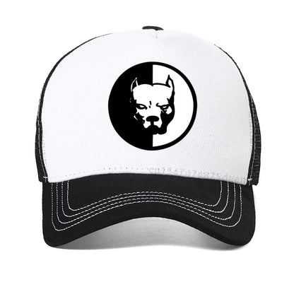 Pitbull Dog Baseball Cap Cartoon Hip Hop