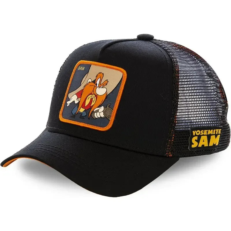 Unisex Anime Cartoon Cap High Quality Patch Draw Baseball Cap Men