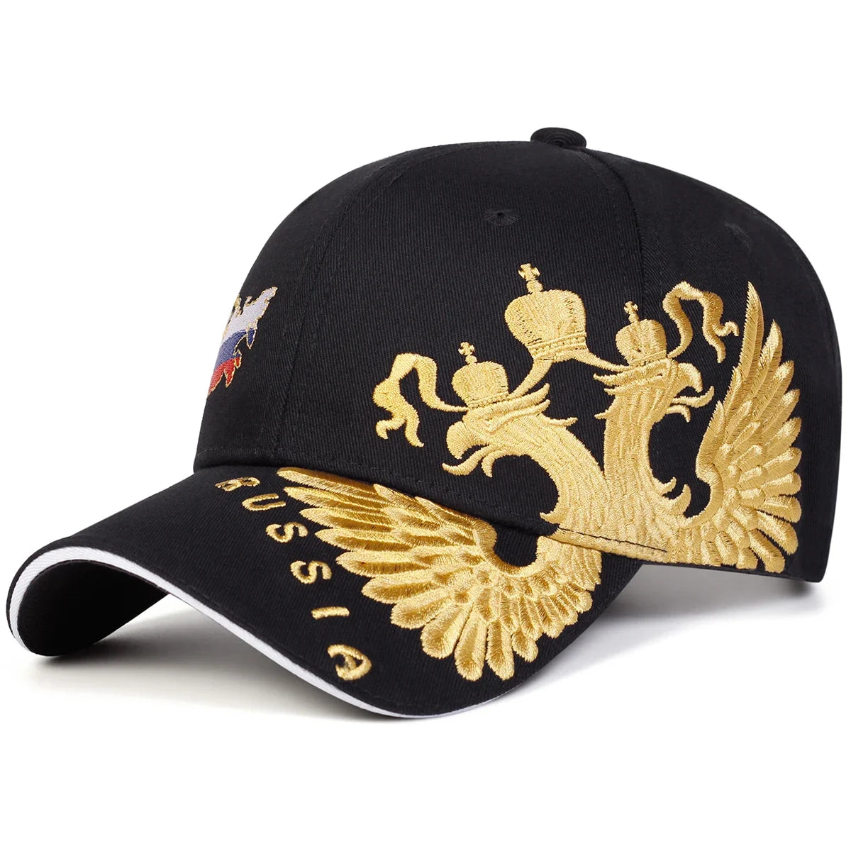 Unisex Map of Russia Embroidery Baseball Caps Spring and Autumn