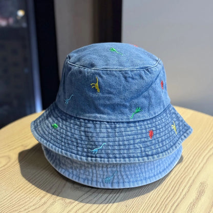 New Summer Beach Denim Bucket Hat For Women