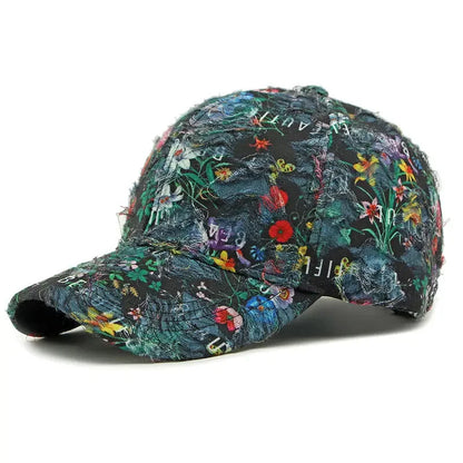 Spring And Summer Polyester Print Casquette Baseball Cap