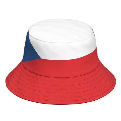 Czech Republic Fisherman Hats Custom Name Number Team Logo Bucket Cap