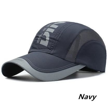 Summer Outdoor Sports Quick Drying Hat Thin Breathable Mesh Anti-UV