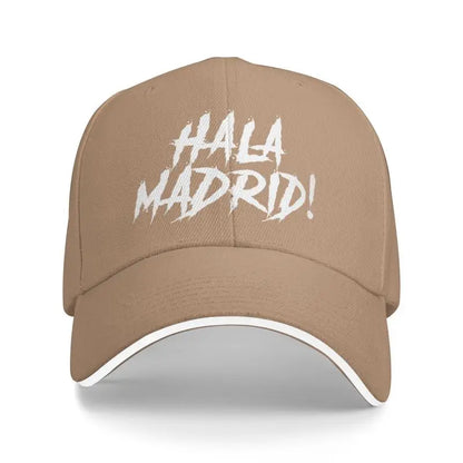 Hala Madrid Letters Print Sandwich Baseball Cap
